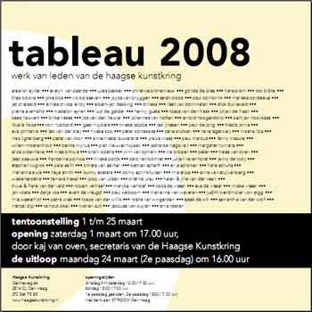 Uitnodiging Tableau 2008